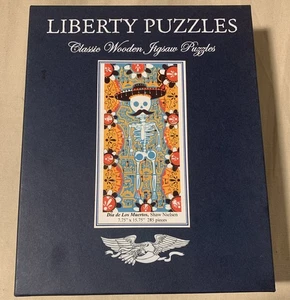 Liberty wooden jigsaw puzzle Dia de Los Muertos By Shaw Neilsen - Picture 1 of 8