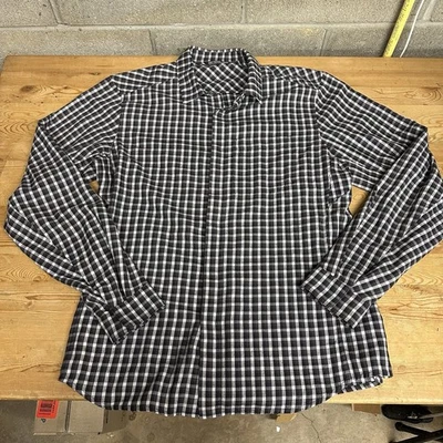 Camisa de franela Arc'teryx Gryson broches ocultos para hombre L blanco/negro/gris a cuadros Foto 1 de 4