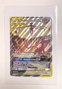 Psiana & Deoxys GX Pokemon Tag Team Black Star Promo SM240 2020 Deutsch NM - Bild 1 von 9