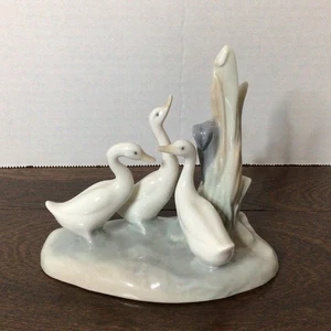 Vintage NAO By Lladro 3 Three Geese Ducks Porcelain Figurine Goose Figure - Picture 1 of 5