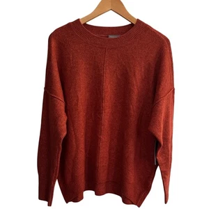 Vince Camuto Soft Women’s L Rust Blend Crew Neck Sweater  - Picture 1 of 7