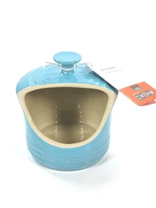 Le Creuset Steinzeug Salzbehälter Neu im Karton ~ türkis blau - Bild 1 von 7