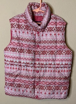 Chaleco acolchado Lands’ End Nordic Pink Of Isle niños 7/8 niño’s mediano Foto 1 de 4