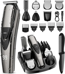 Maquina Cortar Afeitar Recortar Barba Recortadora Inalámbrica Barbero Profesiona - Imagen 1 de 11