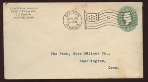 USA FLAG pmk BOSTON #C 1898 fine - Picture 1 of 1