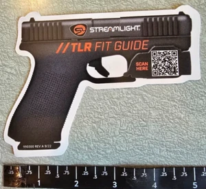Streamlight TLR Fit Guide Vinyl Decal Sticker Shot Show - Picture 1 of 1