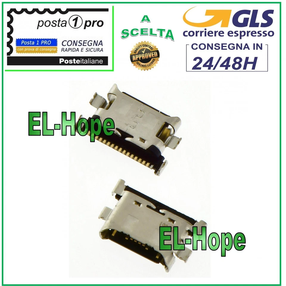 CONNETTORE RICARICA TYPE C PER SAMSUNG GALAXY M20 SM-M205 M205F USB DI CARICA - Immagine 1 di 1
