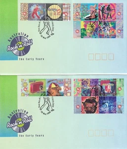 1998 Australian Rock 'n' Roll The Early Years - First Day Cover x 2 As New - Bild 1 von 1