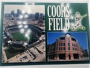 Cartolina d'epoca Coors Field Denver, CO anni 90 - Foto 1 di 2