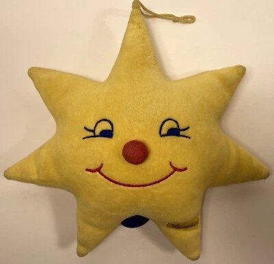 STERNTALER Star Pull String Music Box Plush Stuffed Nursery Toy Germany Cute - Image 1 of 4