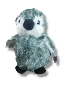 10 Inch Baby Penguin Plush Stuffed Animal Black Feet Blue Eyes Baby Penguin - Picture 1 of 17