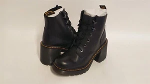 Zapatos de Bota Dr. Martens Jesy 6 Tacón Acampanado Corbata, Negro Sendal, 8 M EE. UU. - Imagen 1 de 5