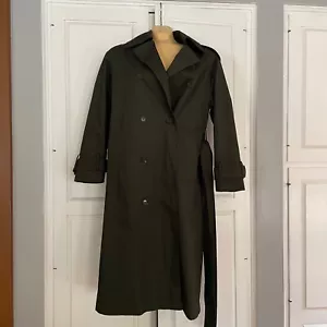 NWT Banana Republic Raincoat Outerwear Size S Petite Deep Gre Classic Workwear - Picture 1 of 12