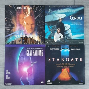 (4 Lot Laserdisc) Star Trek Generations - Star Trek First Contact - Star Gate - - Picture 1 of 6