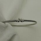 David Yurman Women's Cable Butterfly Bracelet with Diamond size small