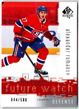 2020-21 UD SP Authentic 2000-01 Retro Future Watch ALEXANDER ROMANOV RFW-13 /500