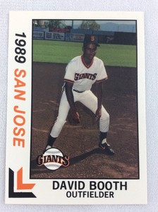 1989 San Jose Giants-California League-BEST Baseball Card-David Booth