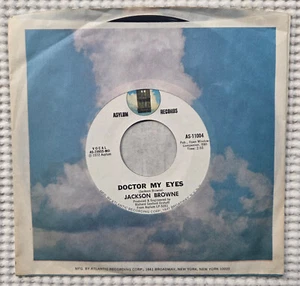 JACKSON BROWNE Doctor My Eyes Looking Into You Orig '72 ASYLUM Folk Rock Mint 45 - Foto 1 di 1