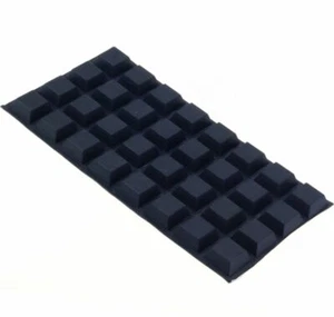 Large square 3M RUBBER FEET self adhesive furniture pads, 15mm x 15mm x 5mm high - Picture 1 of 6