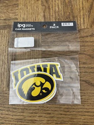 IPG Team Sports Car Magnet Iowa Hawkeyes 2 Pack - Image 1 of 4