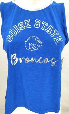 NEW Boise State BSU Broncos Colosseum Cutout Shimmer Tank Top Shirt Women's M - Image 1 of 4