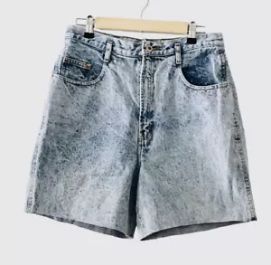 Pantalones Cortos De Colección Forenza Mujer Mamá Jean Corte Azul Denim Lavado a Piedra Cintura 30" Y2K - Imagen 1 de 13
