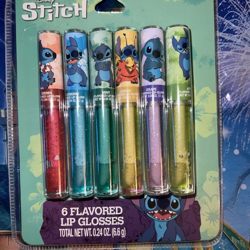 Disney Stitch 6 Flavored Lip Glosses