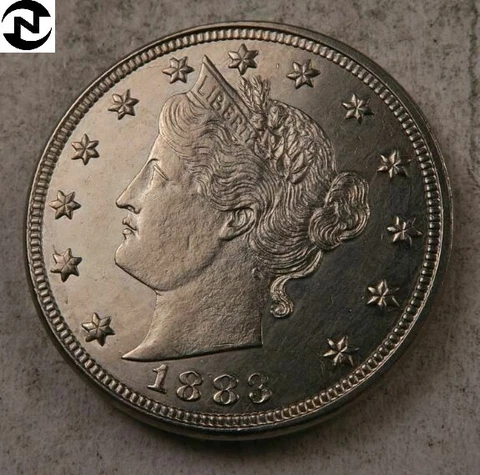 1883 (no cent) Liberty V Nickel ~ Gem BU ~ Better Date! ~ 1 Coin Cover