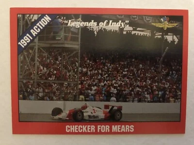 CHECKER FOR MEARS - Legends of Indy #44 - Indianapolis 500 Trading - Image 1 of 2