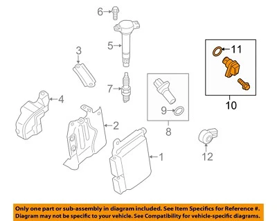 MITSUBISHI OEM 08-24 Lancer Electrical Ignition System-Camshaft Sensor 1865A066 - Image 1 of 2