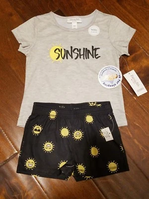 Macy's Pijamas Pijamas Conjunto de 2 Piezas Niños Niñas Talla 2T 3T "Sunshine" Ropa de Dormir Pantalones Cortos Foto 1 de 4