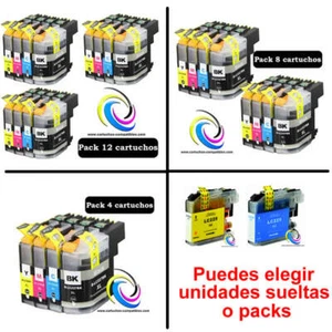 Compatible con Brother LC-225 LC225 Pack o unidades, cartuchos compatibles - Imagen 1 de 12