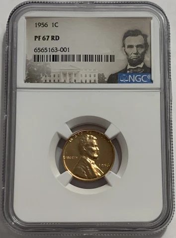 1956 P NGC PF67 RD RED PROOF LINCOLN WHEAT PENNY 1C GREAT EYE APPEAL PORTRAIT Cover