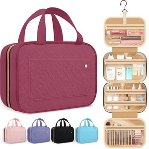 Travel Toiletry Bag for Women with Hanging Hook - Portable Cosmetic Case Toil... - Picture 1 of 6