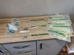 21 x Vintage British Aerospace Kunststoff Aufbewahrungstaschen für Ersatzteile - Bild 1 von 10