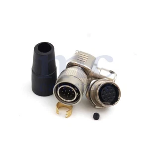 Hirose 12 pin Elbow Male plug-female socket HR10A-10P-12P Cable Camera Connector - Picture 1 of 16