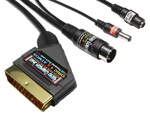 Oric 1 & Atmos Wysokiej jakości przewód SCART zasilany RGB Kabel wideo Przewód telewizyjny o długości 2 m - Zdjęcie 1 z 2