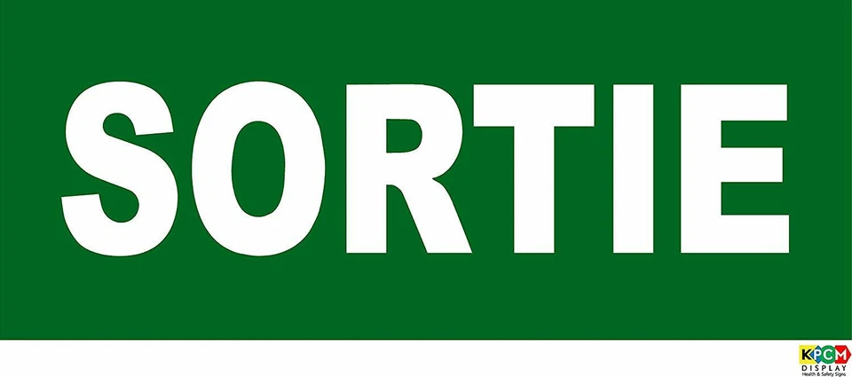 KPCM DISPLAY LTD Panneau signalisation "sortie'