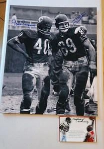 Gale Sayers Mike Ditka Signed 16x20 Chicago Bears Photo Autographed Auto 6 tds - Picture 1 of 3