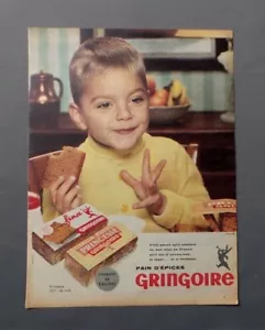 PUB PUBLICITE ANCIENNE ADVERT CLIPPING 260917 / PAIN D EPICES AU MIEL GRINGOIRE - Imagen 1 de 1