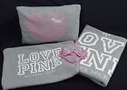RARE ! Ensemble de couvertures d'oreillers de voyage rose vintage Victorias Secret Love