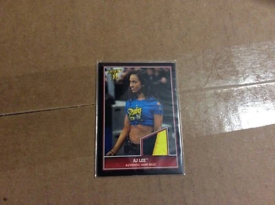 WWE DIVA AJ LEE TOPPS 2013 BEST OF AUTHENTIC SHIRT RELIC CARD 3 COLORS RARE L@@K - Image 1 of 2