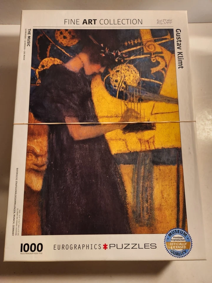 Gustav Klimt 1000 PC LA MÚSICA Rompecabezas Eurográficos, Colección de Bellas Artes Foto 1 de 4