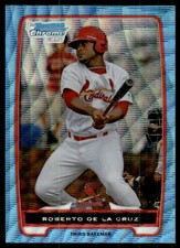 2012 Bowman Chrome Prospects Blue Wave Refractors #BCP165 Carlos Valenzuela