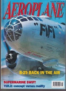 AEROPLANE MONTHLY N°08 1997 B-29 / SUPERMARINE SWIFT / TSR.2 / VICKERS COW GUN - Picture 1 of 3