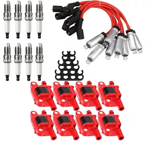 UF413 High Performance Ignition Coil & Spark Plug & Wire Fits Chevy GMC 5.3 6.2 - Picture 1 of 8