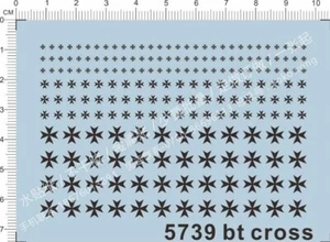 Decals Black Templars Cross for Different Scales Model Kits - Picture 1 of 1