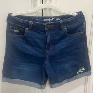 Cat & Jack denim shorts girl’s size XL 14 EUC - Picture 1 of 8