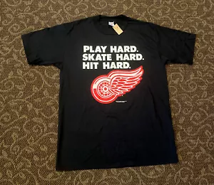 Vintage 90โs Detroit Red Wings T-Shirt Champions New With Tags Size Size L NHL - Picture 1 of 8