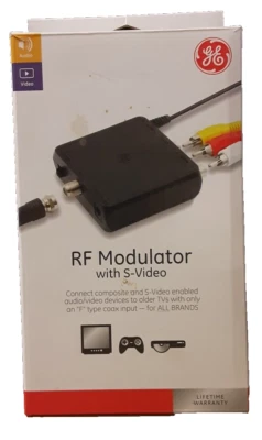 General Electric GE Video Converter RF Modulator with S-Video 33621 - Image 1 of 4